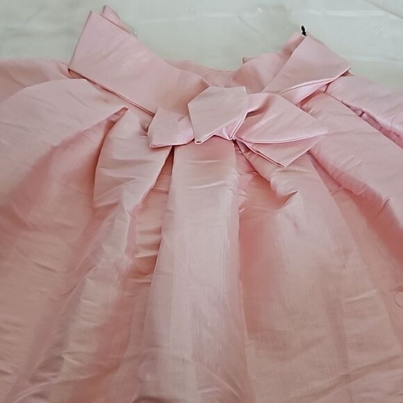 HOST PICK YaYa & Co. Pleated Mini Skirt With Front Tie Bow Medium Pink - Picture 16 of 16